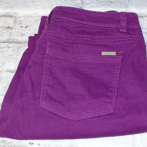 White House Black Market Purple Jeans Slim Leg
